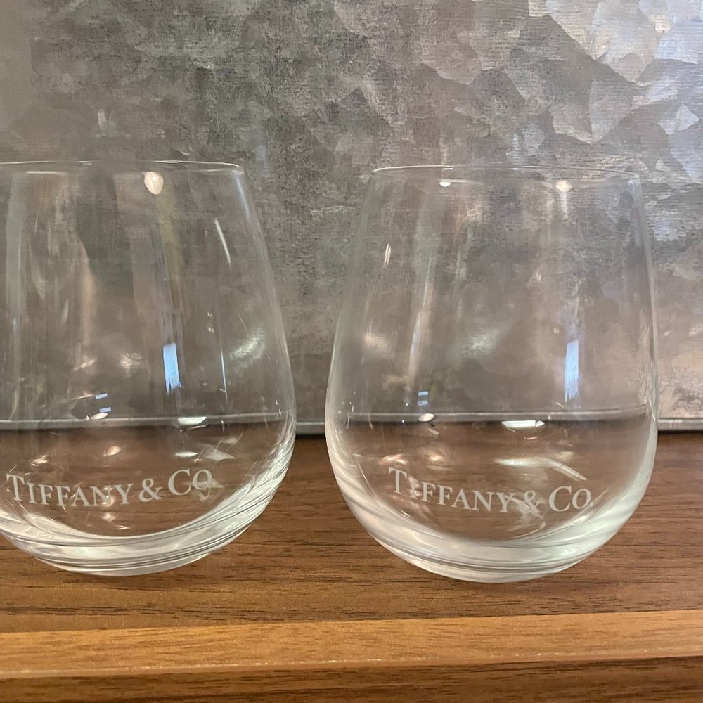 Tiffany & Co Stemless Wine Glasses